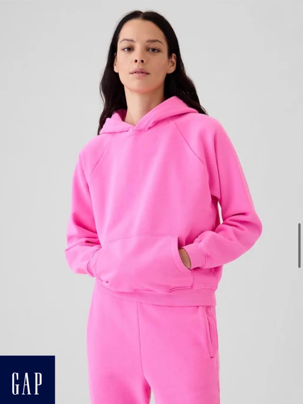 GAP Women's VintageSoft Hoodie and High Rise VintageSoft Relaxed Joggers